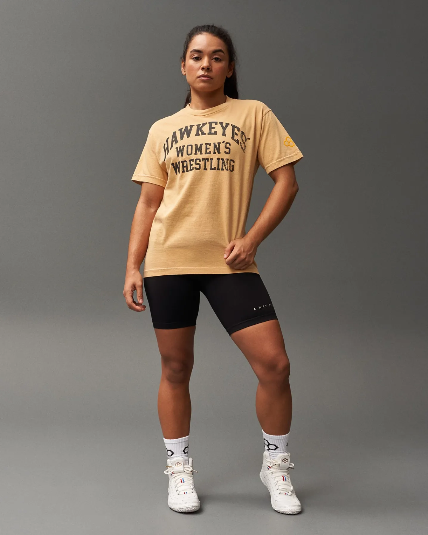 Hawkeyes Women's Vintage Arch Heavyweight T-Shirt