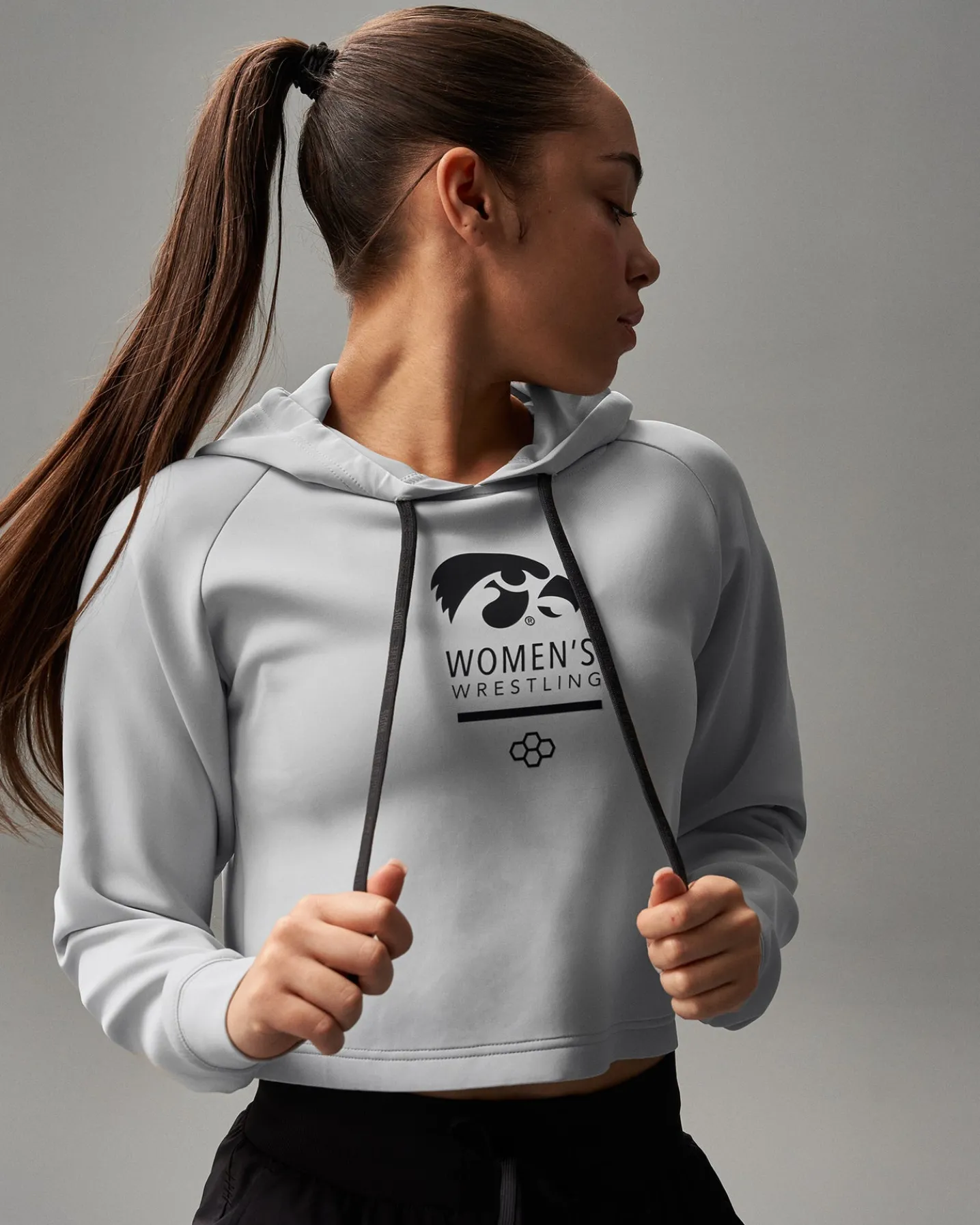 IOWA COOL-FEEL Women's Crop Hoodie