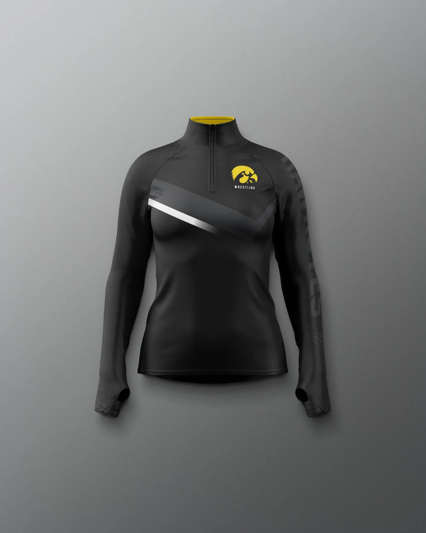 Iowa Wrestling Sublimated Girl's Elite 1/4 Zip