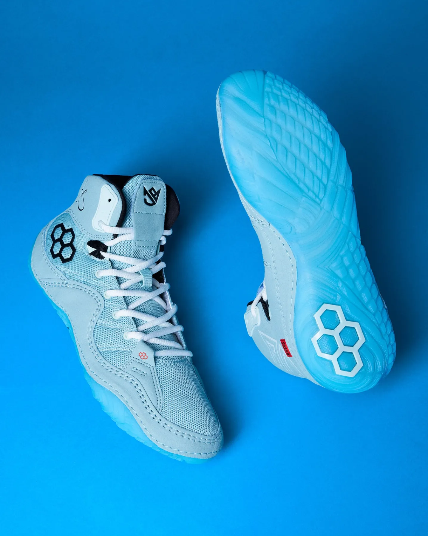 JB1 Adult Wrestling Shoes - Ice Blue
