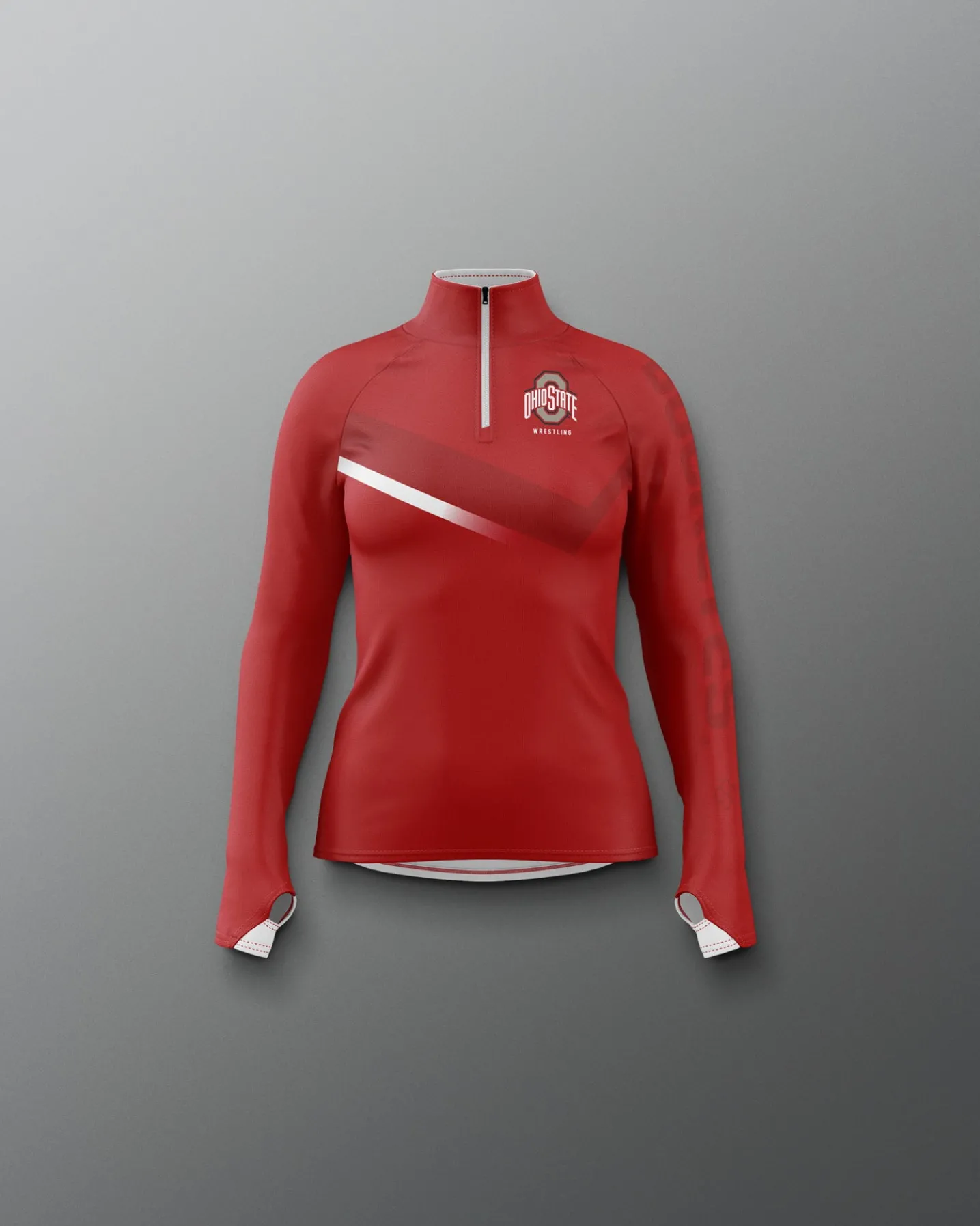 Ohio State Sublimated Girl's Quarter Zip