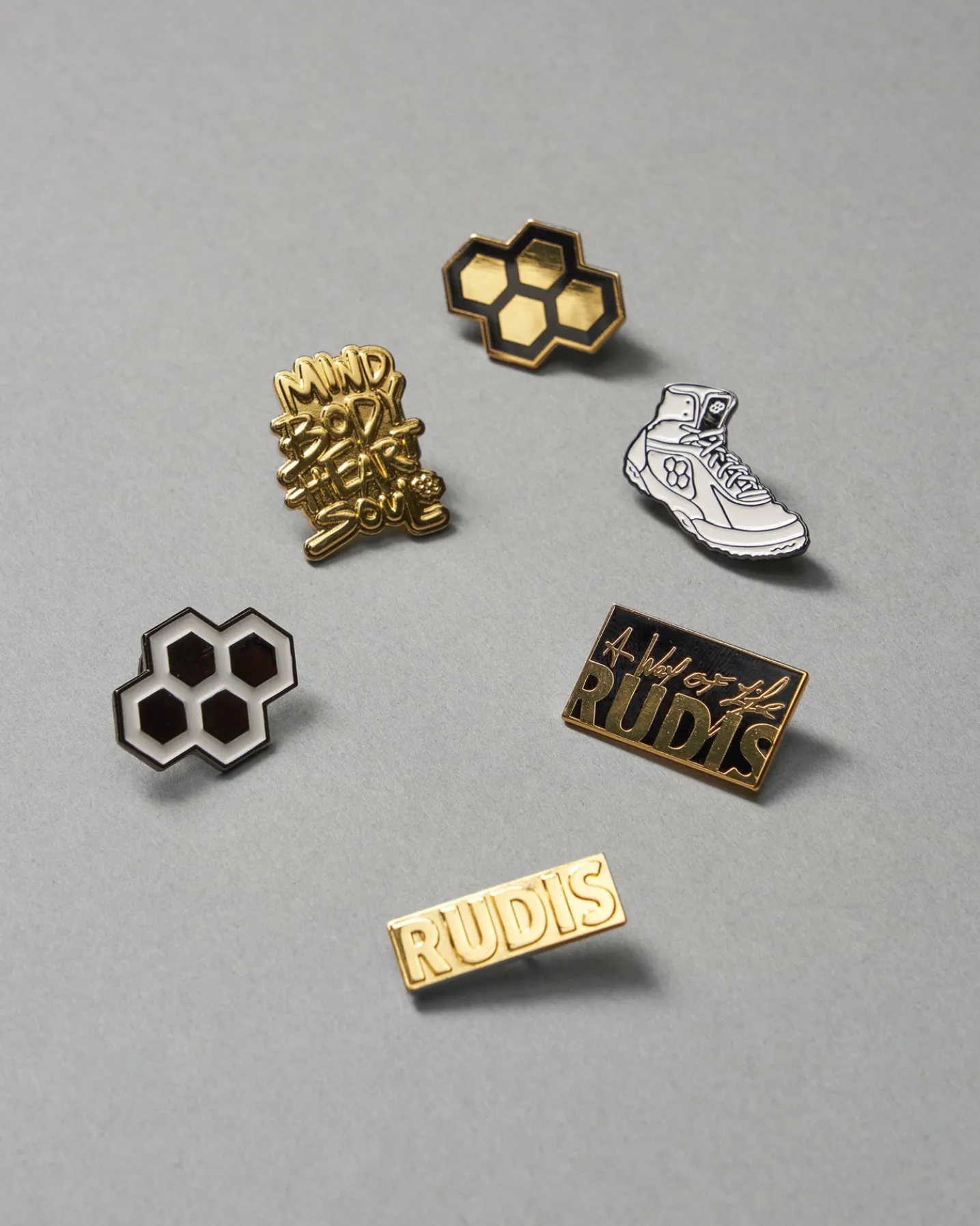 RUDIS 6 Pack Enamel Pins