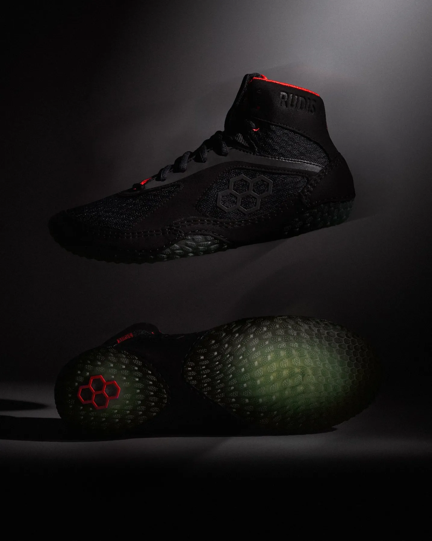 RUDIS Alpha 2.0 Adult Wrestling Shoes - Phantom Black