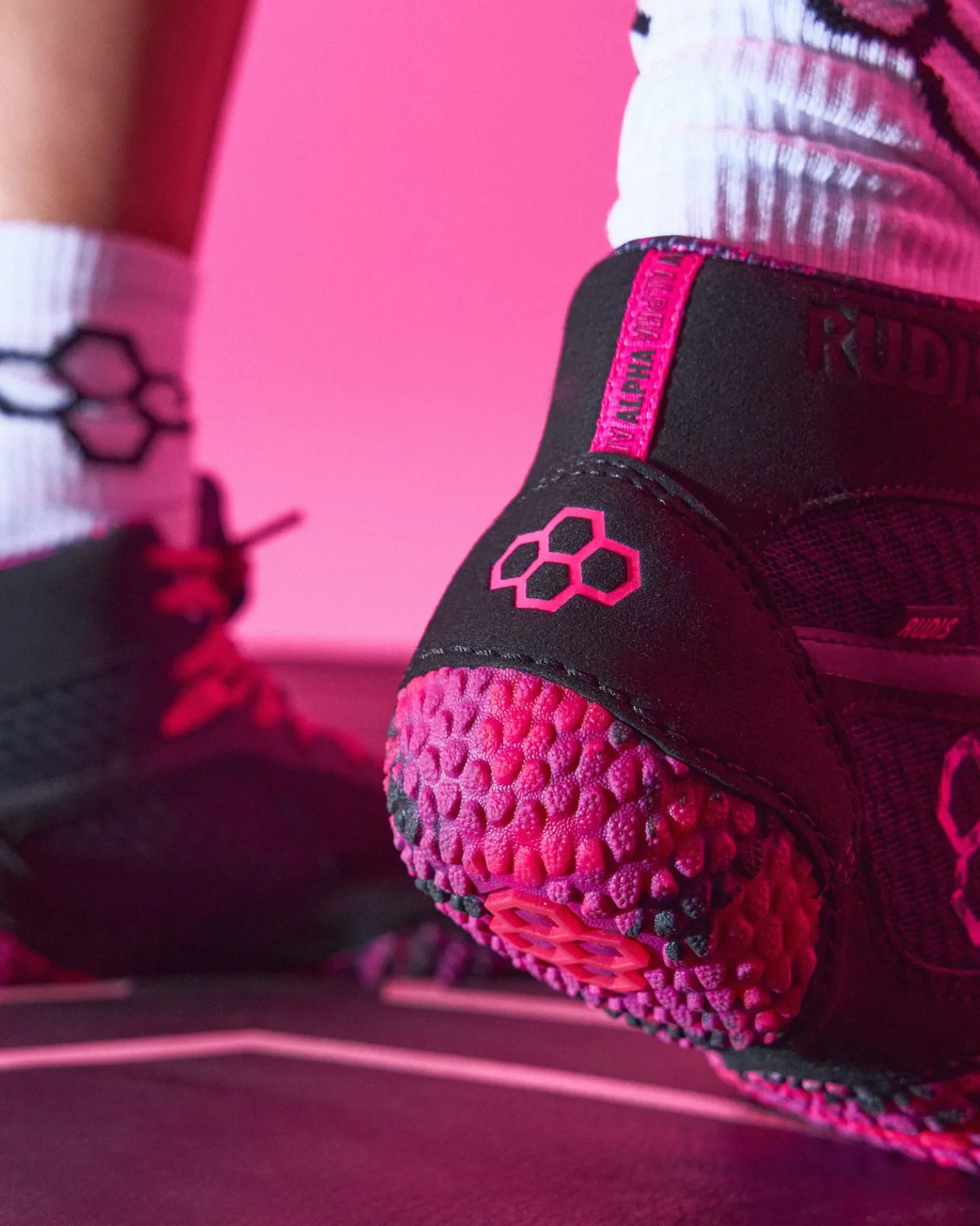 RUDIS Alpha 2.0 Youth Wrestling Shoes - Pink Power