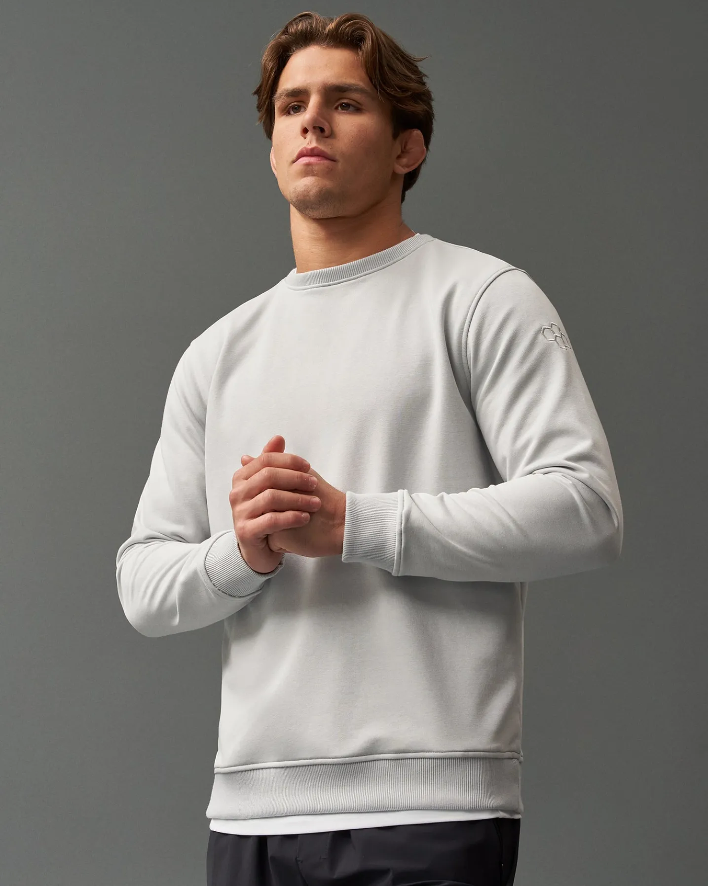 RUDIS Elite Terry Crewneck - Lunar Gray