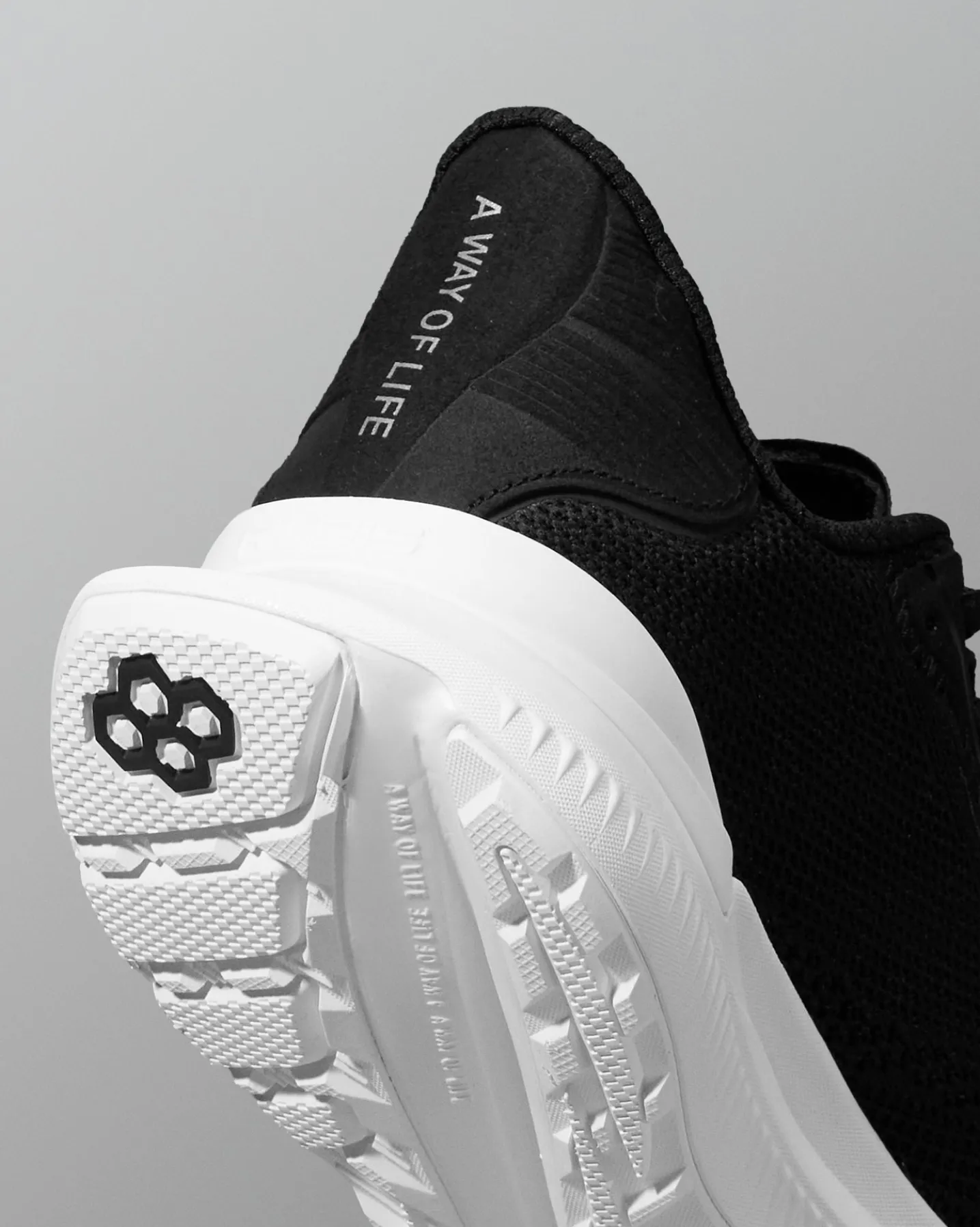 RUDIS Journey Knit Youth Training Shoes - Midnight White