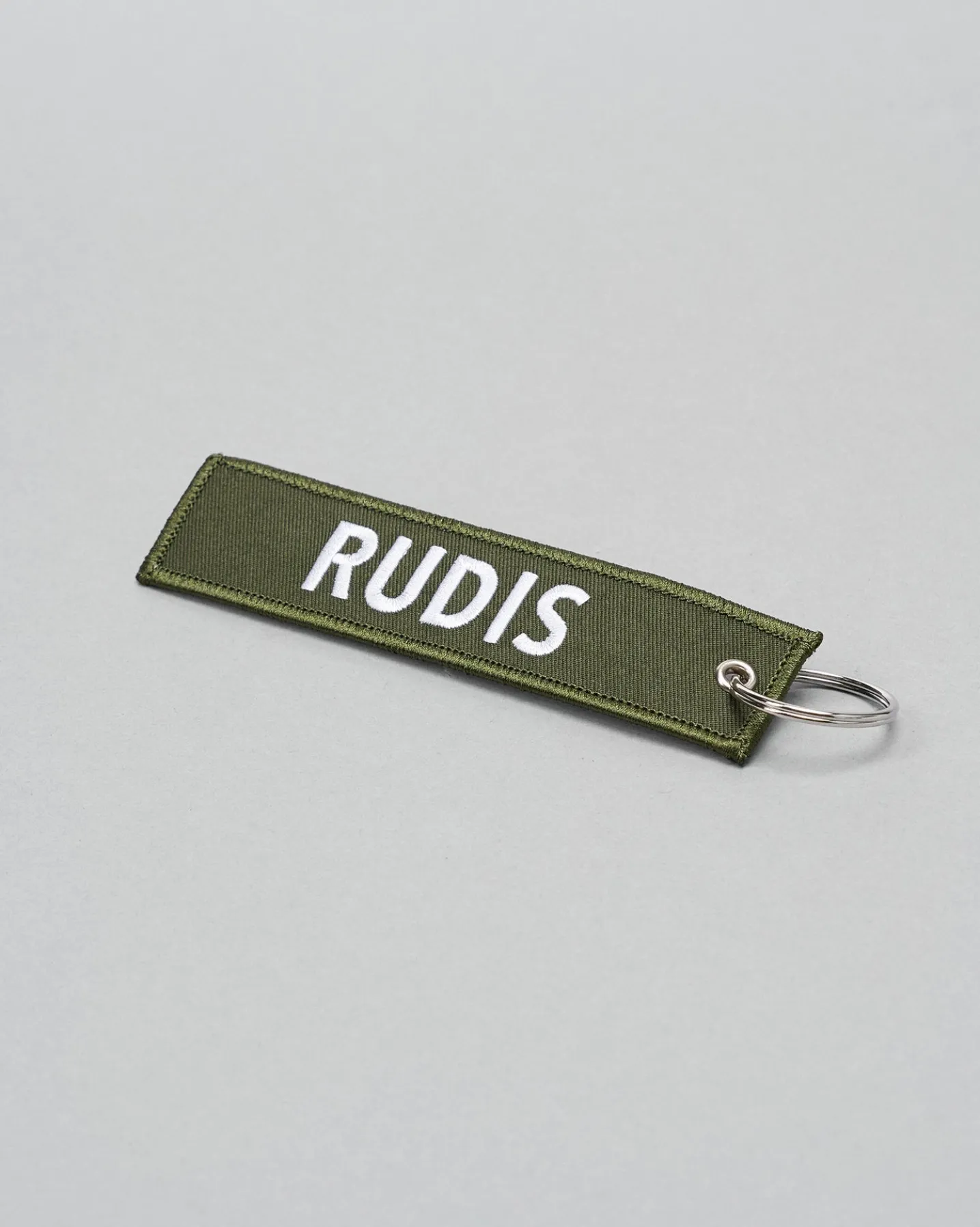 RUDIS Motto Woven Keychain