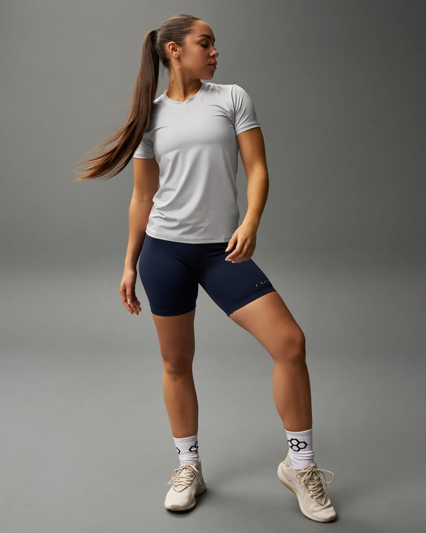 RUDIS Performance Women's V-Neck T-Shirt - Lunar Gray