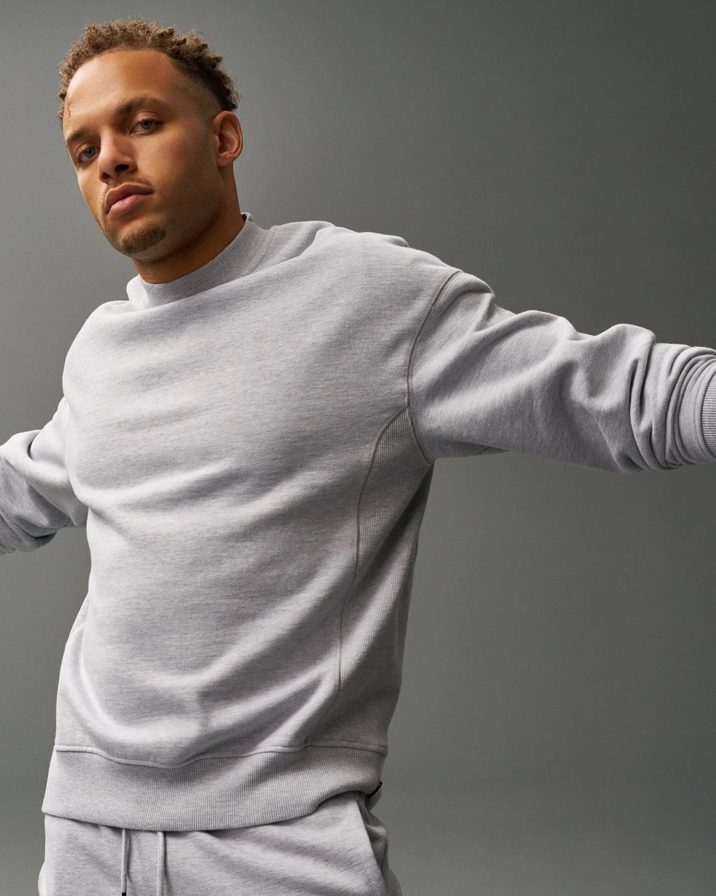 RUDIS Titan Heavyweight Fleece Crewneck - Athletic Gray