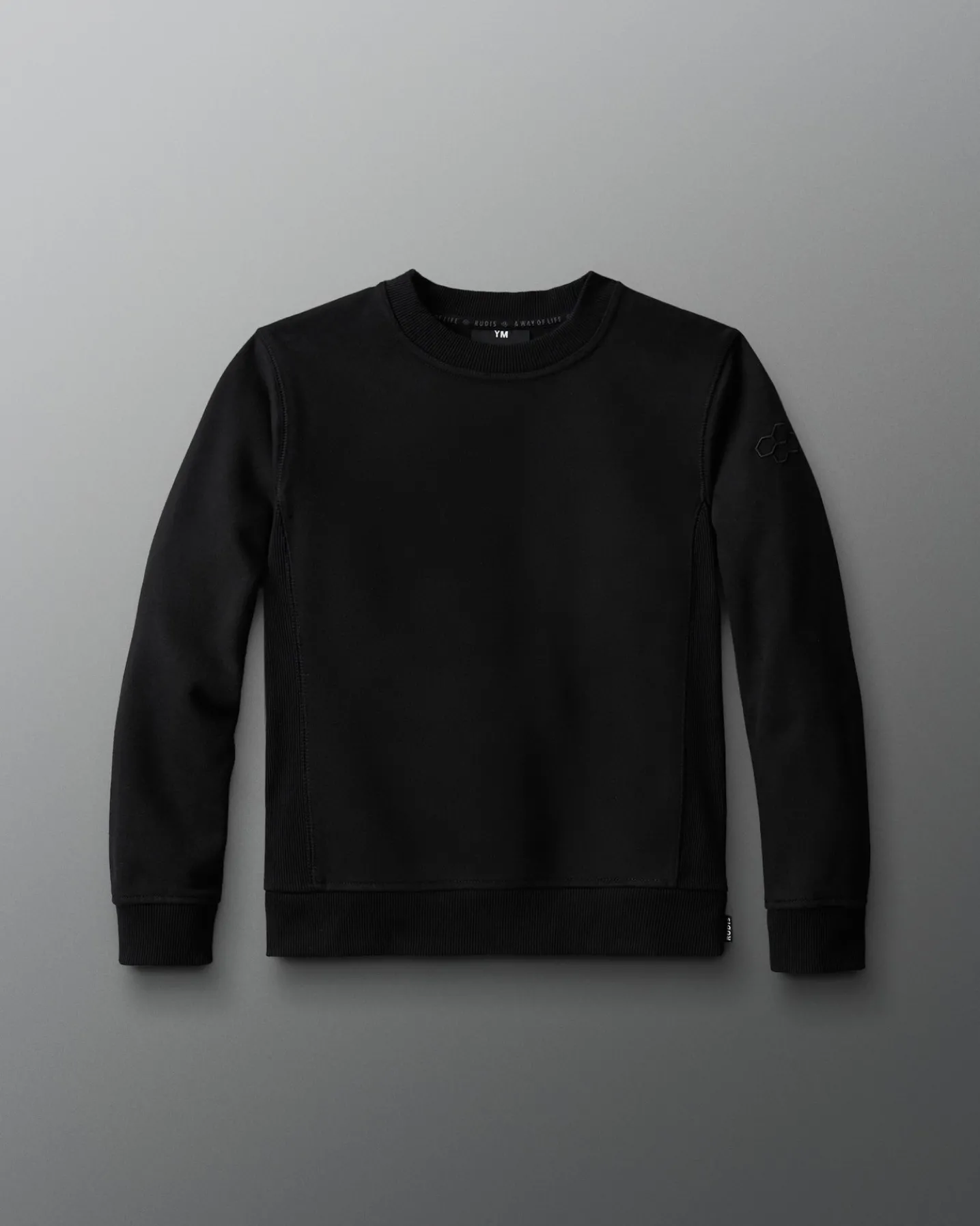 RUDIS Titan Heavyweight Fleece Youth Crewneck - Black