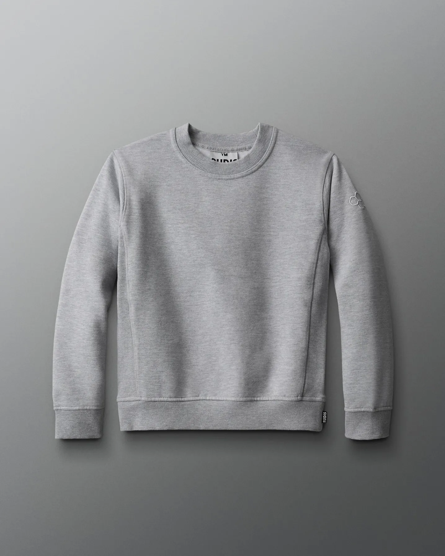 RUDIS Titan Heavyweight Fleece Youth Crewneck - Athletic Gray