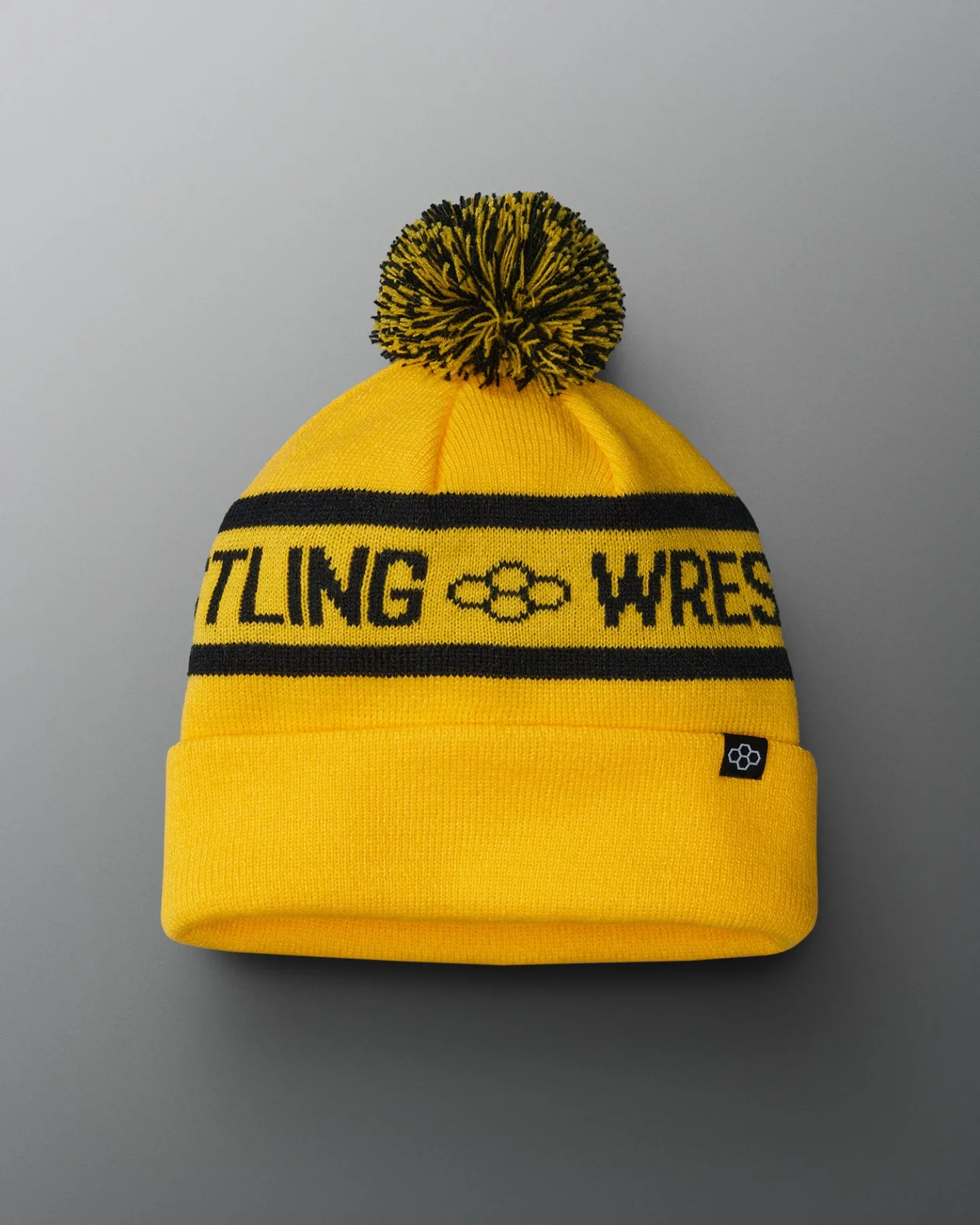 RUDIS Two Tone Pom Beanie - Yellow/Black