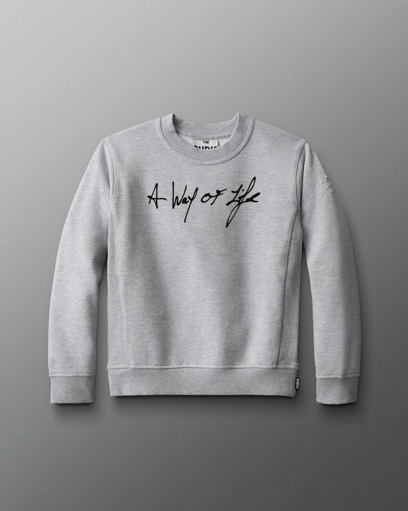 Scripted Motto Youth Crewneck