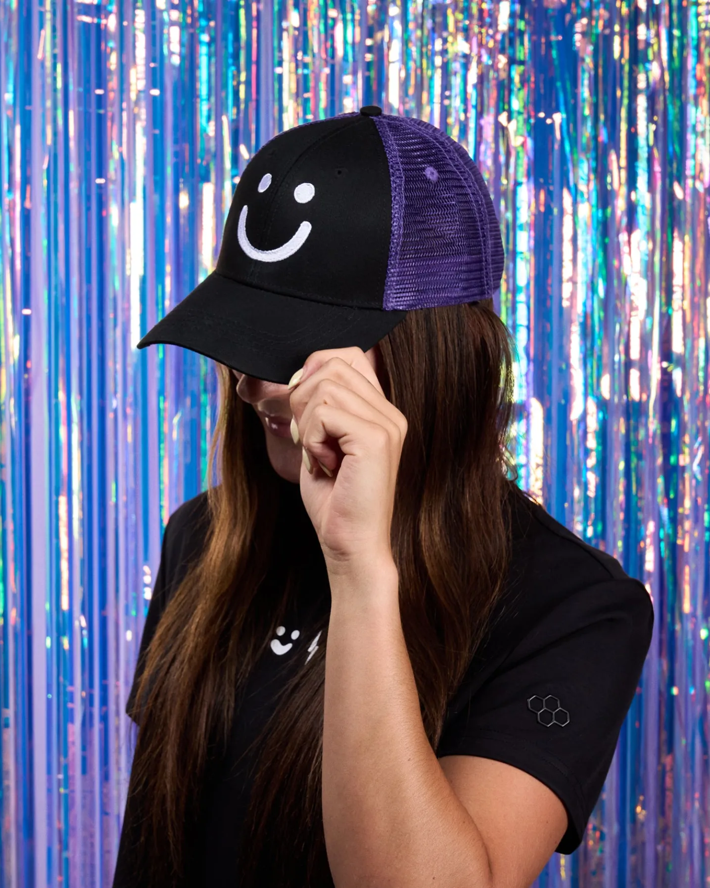 SH Smile Embroidered Trucker Hat