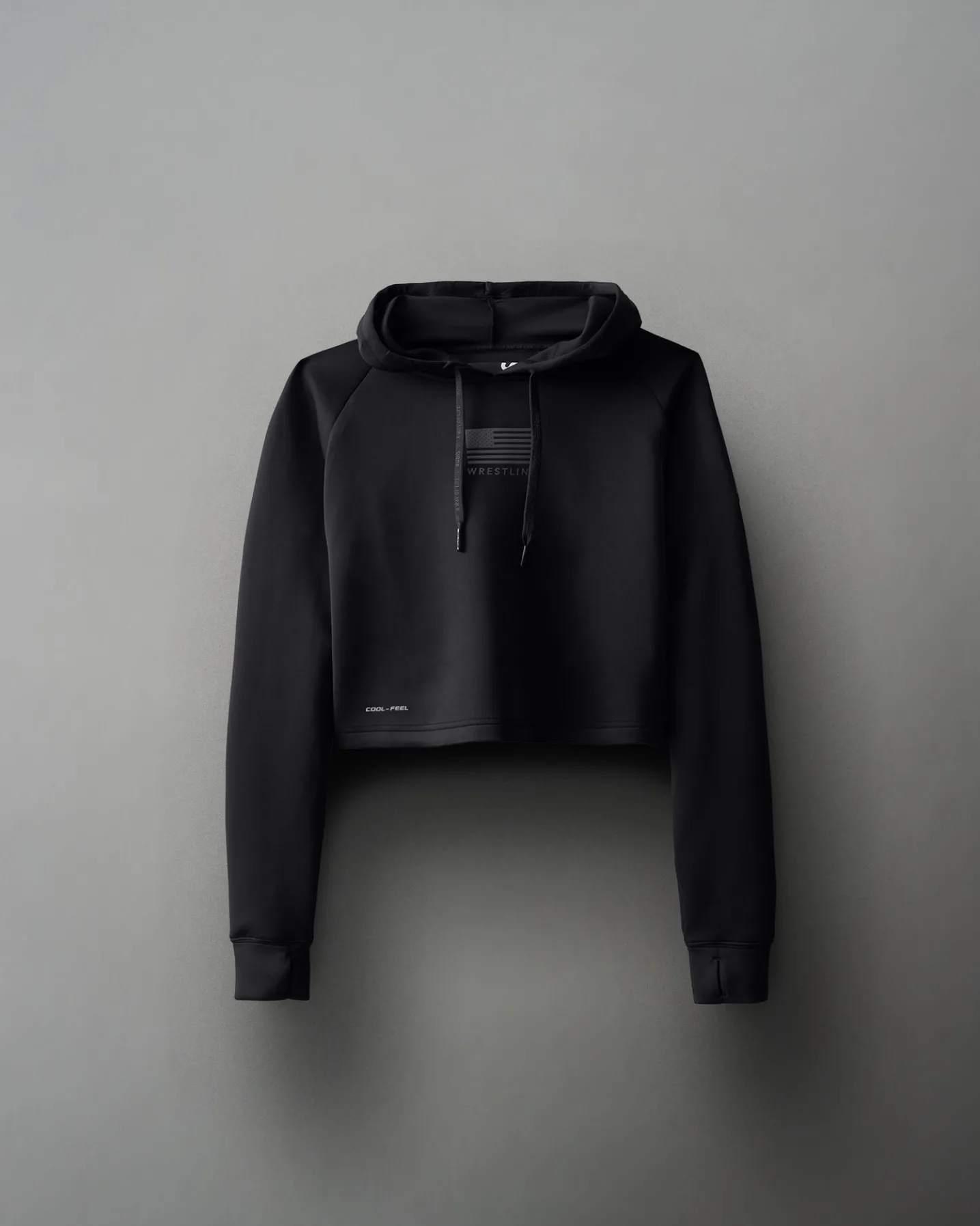 USA COOL-FEEL Women's Crop Hoodie