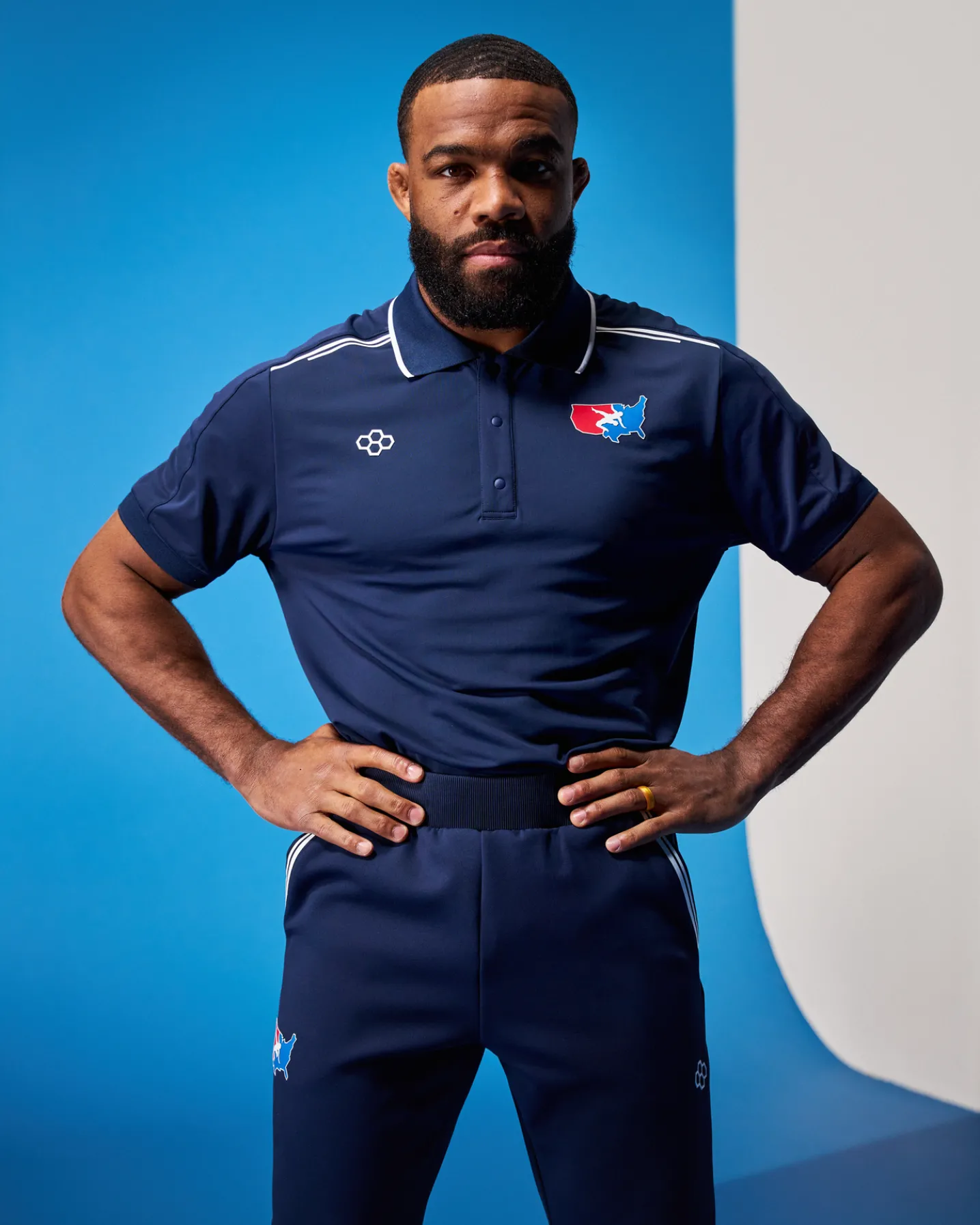 USA Wrestling Chronicle Elite Snap Polo
