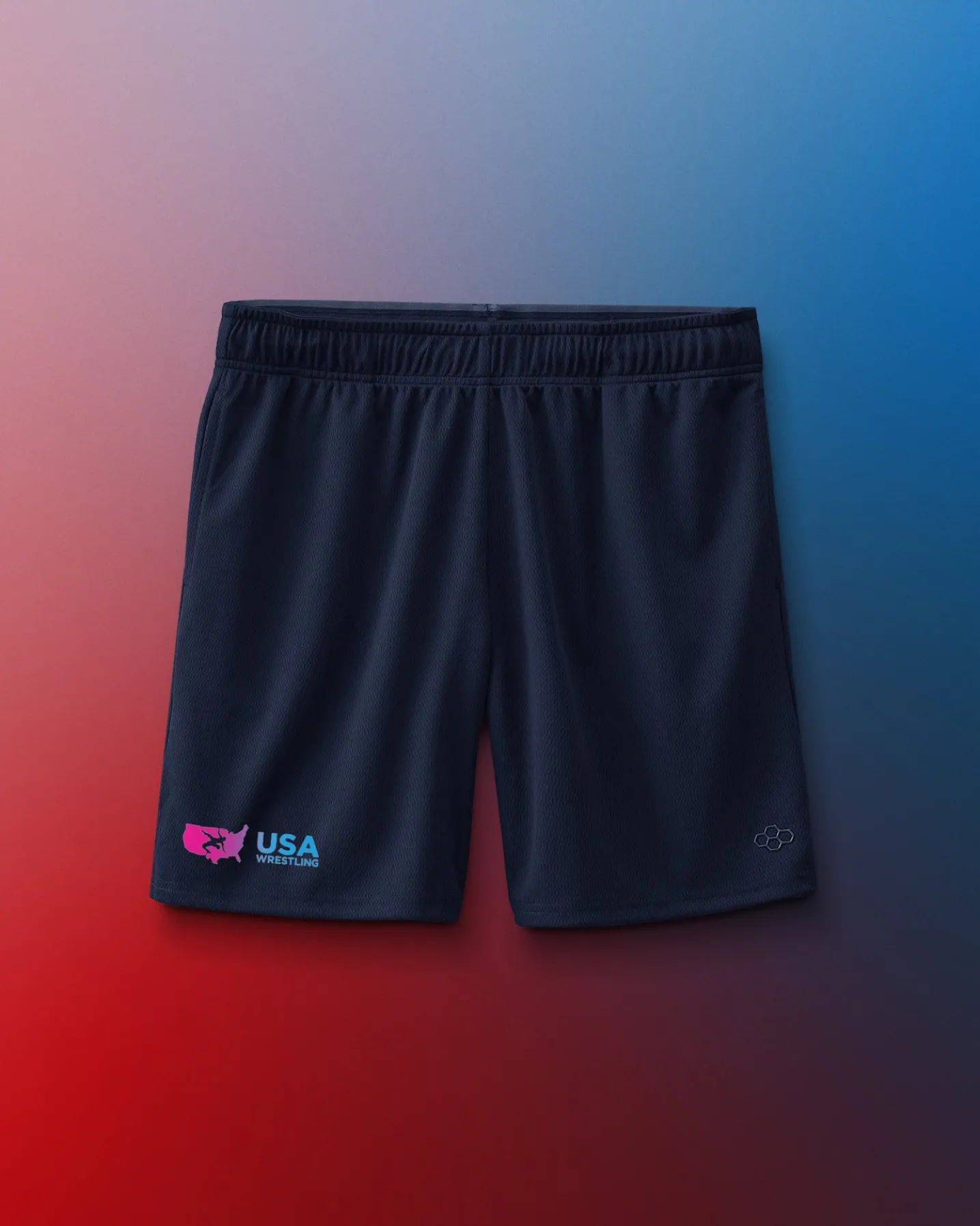 USA Wrestling Gradient 6" Mesh Shorts