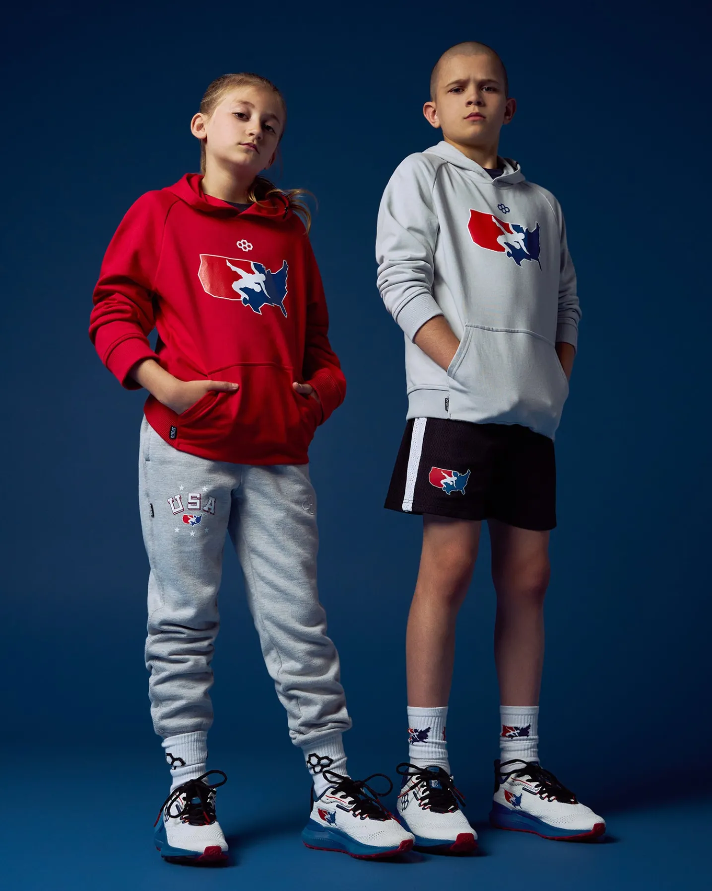 USAW Logo Elite Terry Youth Hoodie