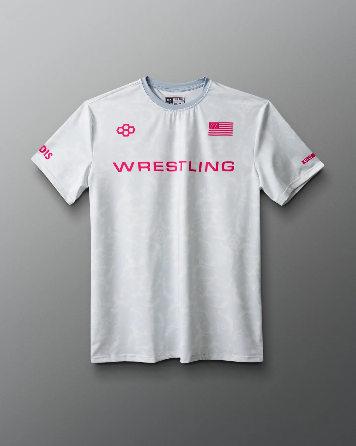 Wrestling Wordmark Camo Sublimated T-Shirt